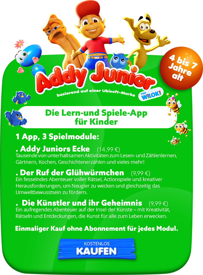 ADDY JUNIOR - Aktivitäten für Kindergarten und 1. Klasse - Preise